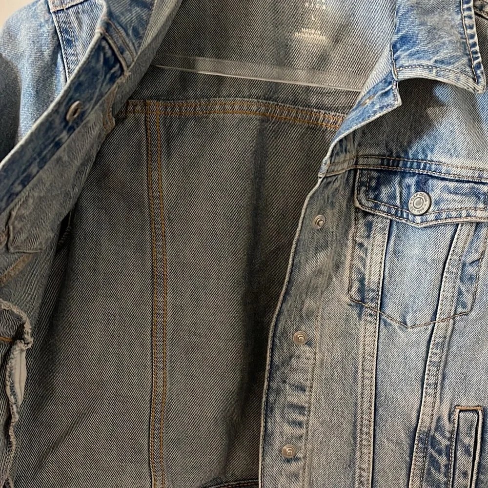 Gap Girls kids size large denim jacket stone washed - Picture 11 of 11